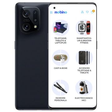 Telefon mobil OPPO Find X5, 5G, 256GB, 8GB RAM, Dual-Sim, Black