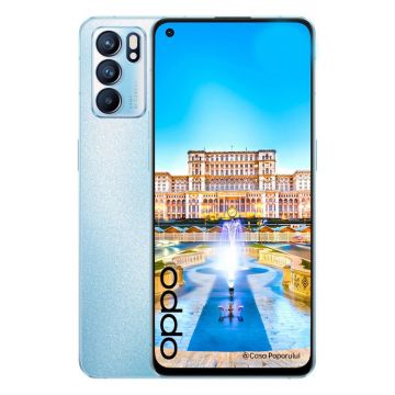 Telefon mobil Oppo Reno 6, 5G, 128 GB, 8GB RAM, Dual-Sim, Arctic Blue