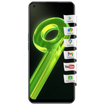 Telefon mobil Realme 9, 4G, 128GB, 6GB RAM, Dual-SIM, Meteor Black