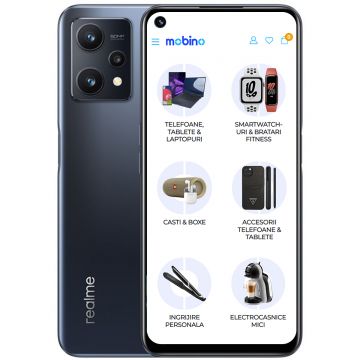 Telefon mobil REALME 9, 5G, 128GB, 4GB RAM, Dual-SIM, Negru Meteor