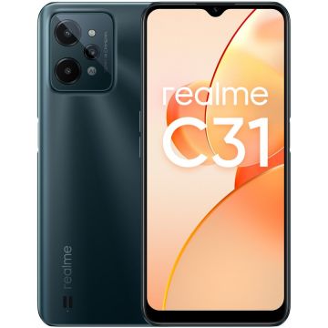 Telefon mobil Realme C31, Dual SIM, 4GB RAM, 64GB, 4G, Dark Green Telefon mobil Realme C31, Dual SIM, 4GB RAM, 64GB, 4G, Dark Green