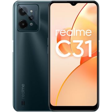 Telefon mobil Realme C31, Dual SIM, 4GB RAM, 64GB, 4G, Dark Green