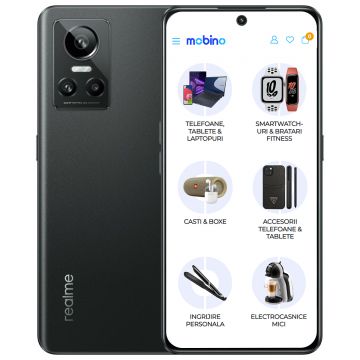 Telefon mobil Realme GT NEO 3, 5G, 256GB, 8GB RAM, Dual-SIM, Negru Asphalt Telefon mobil Realme GT NEO 3, 5G, 256GB, 8GB RAM, Dual-SIM, Negru Asphalt