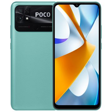 Telefon mobil Xiaomi POCO C40, 4G, 64GB, 4GB RAM, Dual-SIM, Coral Green