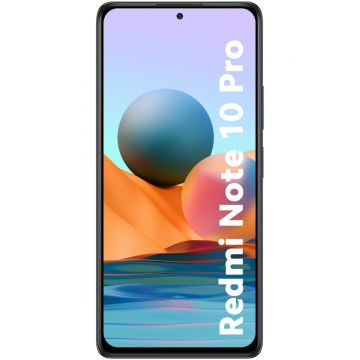 Telefon mobil Xiaomi Redmi Note 10 Pro, 4G, 128GB, 6GB RAM, Dual-SIM, Onyx Gray