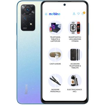 Telefon mobil Xiaomi Redmi Note 11 Pro, 4G, 64 GB, 6GB RAM, Dual-Sim, Star Blue