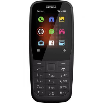 Resigilat - Telefon mobil Nokia 220, 4G, 24MB, 16 MB RAM, Dual-SIM, Negru