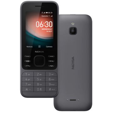 Resigilat - Telefon mobil Nokia 6300, 4G, 4GB, Dual-SIM, Negru