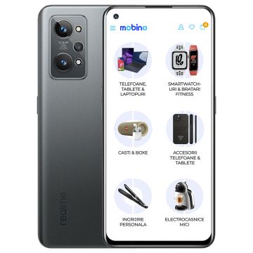 Resigilat - Telefon mobil REALME GT 2, 5G, 128GB, 8GB RAM, Dual-SIM, Negru Steel Resigilat - Telefon mobil REALME GT 2, 5G, 128GB, 8GB RAM, Dual-SIM, Negru Steel