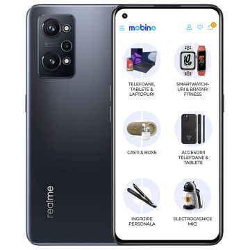 Resigilat - Telefon mobil Realme GT Neo 3T, 5G, 128GB, 8GB RAM, Dual-SIM, Negru Shade Resigilat - Telefon mobil Realme GT Neo 3T, 5G, 128GB, 8GB RAM, Dual-SIM, Negru Shade
