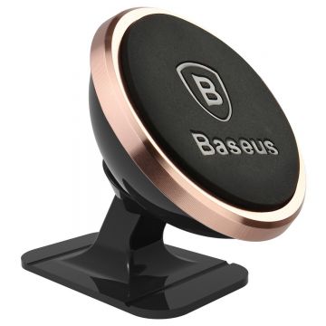 Suport telefon auto Baseus, SUGENT-NT0R, Prindere magnetica, Rose-Gold