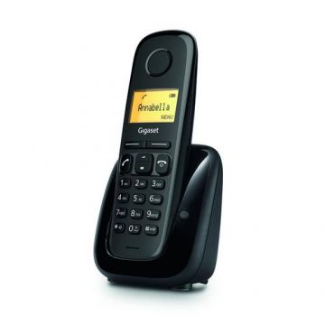 Telefon DECT fara fir Gigaset A180, Caller ID (Negru)