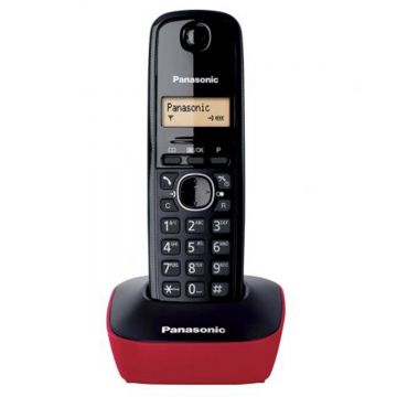 Telefon Fix fara fir Panasonic Wireless KX-TG1611SPR, Rosu