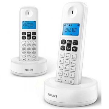 Telefon Fix fara fir Philips Wireless Landline D1612W, Duo, Alb
