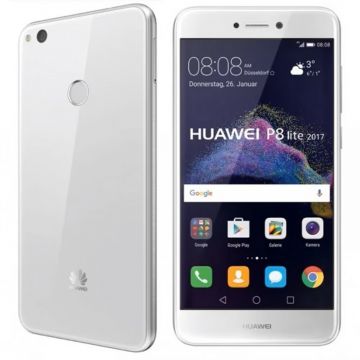 Telefon mobil Huawei P8 Lite 2017, 16GB, 3GB RAM, 4G, Dual-SIM, Alb