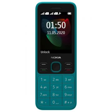 Telefon mobil Nokia 150 (2020), 4MB RAM, 2G, Dual SIM, Verde Cyan
