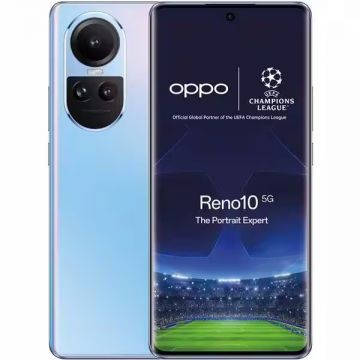 Telefon mobil OPPO Reno 10 5G, 8GB RAM, 256GB, Ice Blue, Dual SIM, Camera Tripla: 64MP, Procesor Mediatek MT6877V Dimensity 7050