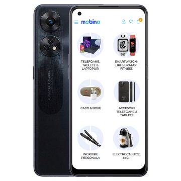 Telefon mobil Oppo Reno 8T, 4G, 128GB, 8GB RAM, Dual-SIM, Negru Midnight