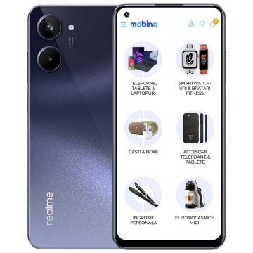 Telefon mobil Realme 10, 4G, 128GB, 8GB RAM, Dual-SIM, Negru Rush