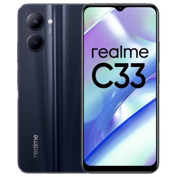 Telefon mobil Realme C33, 4G, 128GB, 4GB RAM, Dual-SIM, Night Sea