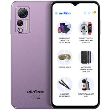 Telefon Mobil Ulefone Note 14, Dual-SIM, 64GB, 4GB RAM, 4G, Violet Lavander
