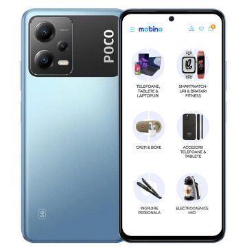 Telefon mobil Xiaomi Poco X5, 5G, 128GB, 6GB, Dual-SIM, Albastru