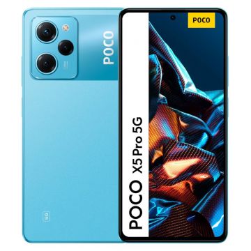 Telefon mobil Xiaomi Poco X5 Pro, 5G, 256GB, 8GB RAM, Dual-SIM, Albastru