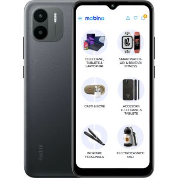 Telefon mobil Xiaomi Redmi A2, 4G, 32GB, 2GB RAM, Dual-SIM, Negru