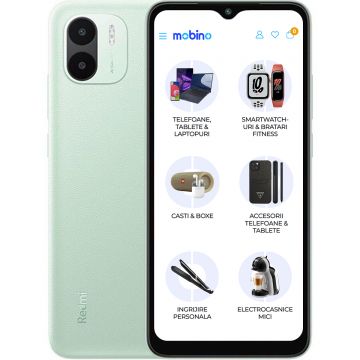 Telefon mobil Xiaomi Redmi A2, 4G, 32GB, 2GB RAM, Dual-SIM, Verde Light