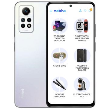 Telefon mobil Xiaomi Redmi Note 12 Pro, 4G, 128GB, 6GB RAM, Dual-SIM, Alb Polar