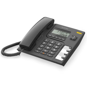 Telefon fix cu fir Alcatel T56, Negru