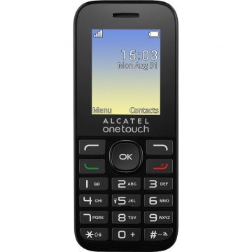 Telefon mobil Alcatel OT-1016G, Negru