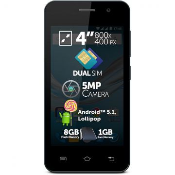 Telefon mobil Allview A5 Easy, 8GB, Dual SIM, Negru