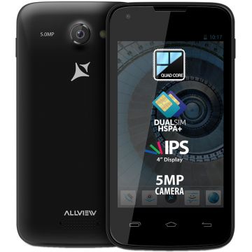 Telefon mobil Allview A6 Quad, 4GB, Dual SIM, Negru