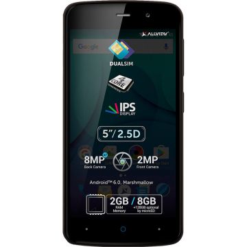 Telefon mobil Allview P6 Plus, 8GB, Dual SIM, Maro