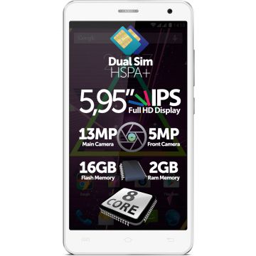 Telefon mobil Allview P6 Qmax, 16GB, Dual SIM, Alb
