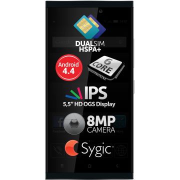 Telefon mobil Allview P7 Seon, 8GB, Dual SIM, Negru