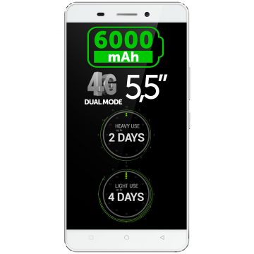 Telefon mobil Allview P8 Energy, 16GB, Dual SIM, Alb