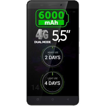 Telefon mobil Allview P8 Energy, 16GB, Dual SIM, Negru