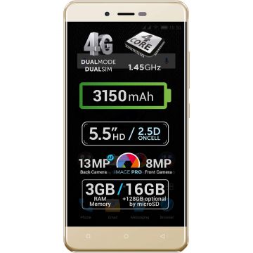 Telefon mobil Allview V2 Viper XE, 16GB, Dual SIM, Auriu