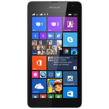 Telefon mobil Microsoft Lumia 535, 8GB, Dual SIM, Alb
