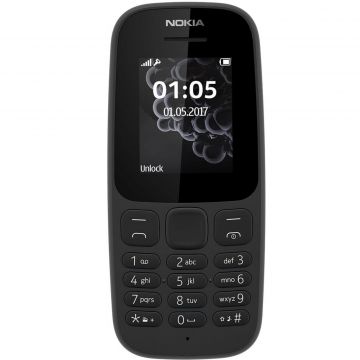 Telefon mobil Nokia 105 2017, Negru