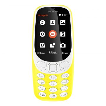 Telefon mobil Nokia 3310 2017, Dual SIM, Galben