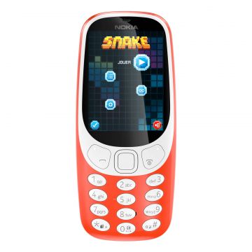 Telefon mobil Nokia 3310 2017, Dual SIM, Rosu