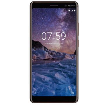 Telefon mobil Nokia 7 Plus, 64GB, 4GB, Dual SIM, Negru Cupru