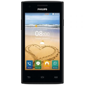 Telefon mobil Philips S309, 8GB, Dual SIM, Negru