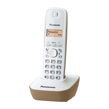 Telefon DECT fara fir Panasonic KX-TG1611FXJ, Caller ID, Alb/Bej