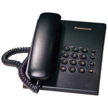 Telefon fix analogic Panasonic KX-TS500FXB, Negru