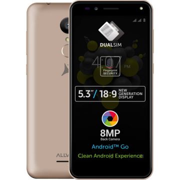 Telefon mobil Allview A9 Plus, 8GB, Dual SIM, Auriu