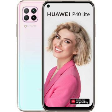 Telefon mobil Huawei P40 Lite, 128GB, 6GB, Dual SIM, Sakura Pink